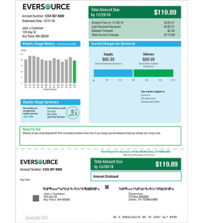 Utility Bill, Eversource