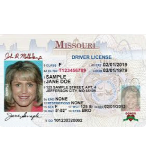 Missouri Driver's License, Novelty