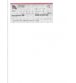 Voided Check, Scanned