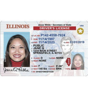 Illinois Driver's License, Novelty(Enhanced)