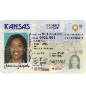  Kansas Driver's License, Novelty
