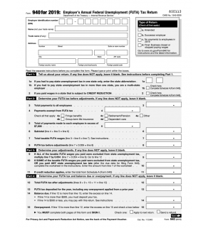Form 940, Tax Document